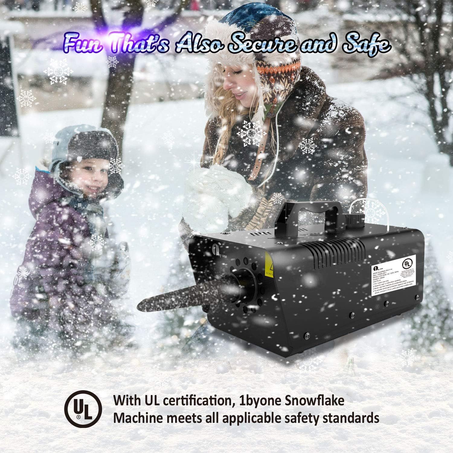 1byone 650W Wired Remote Control Snow Machine
