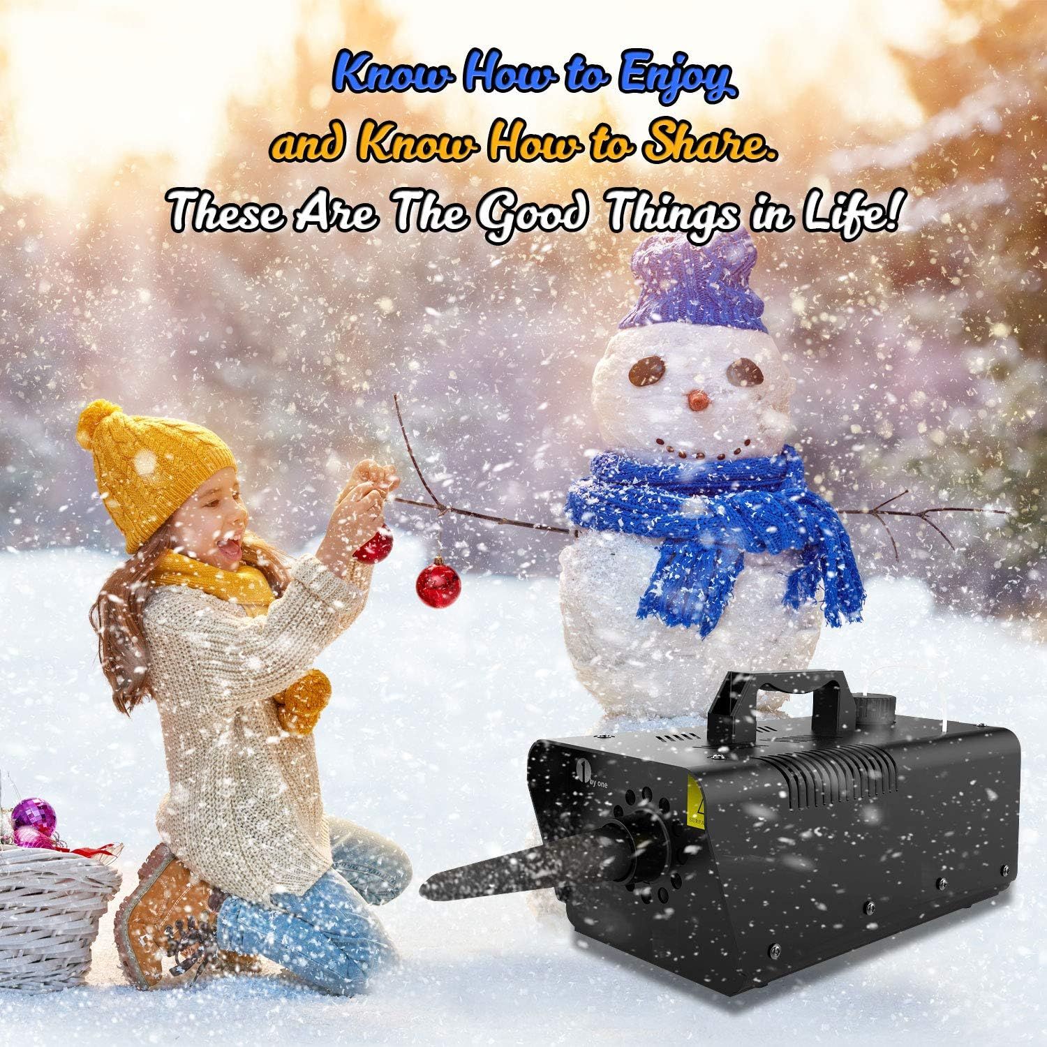 1byone 650W Wired Remote Control Snow Machine