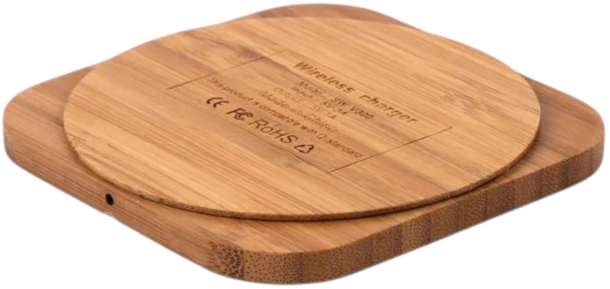 Refurbished 9eight5 Wood-Design Wireless Charger Pad (5W) - Reebelo United Kingdom