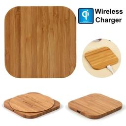 Refurbished 9eight5 Wood-Design Wireless Charger Pad (5W) - Reebelo United Kingdom