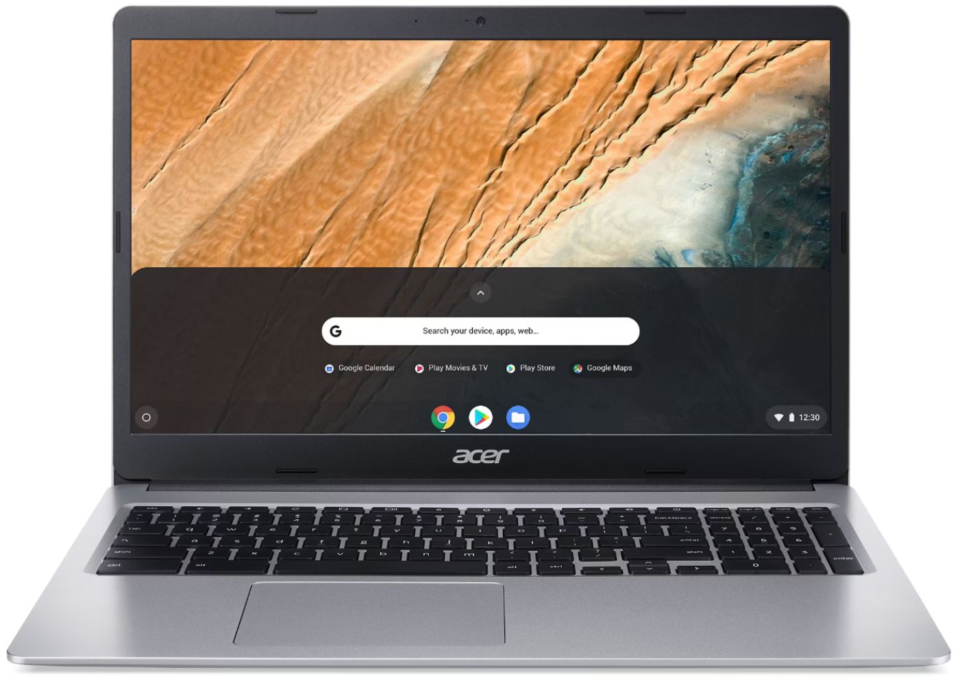 Acer Chromebook 315 CB315-3H Laptop 15.6" - Pure Silver - Intel Celeron N4020 1.1GHz - 4GB RAM - 64GB