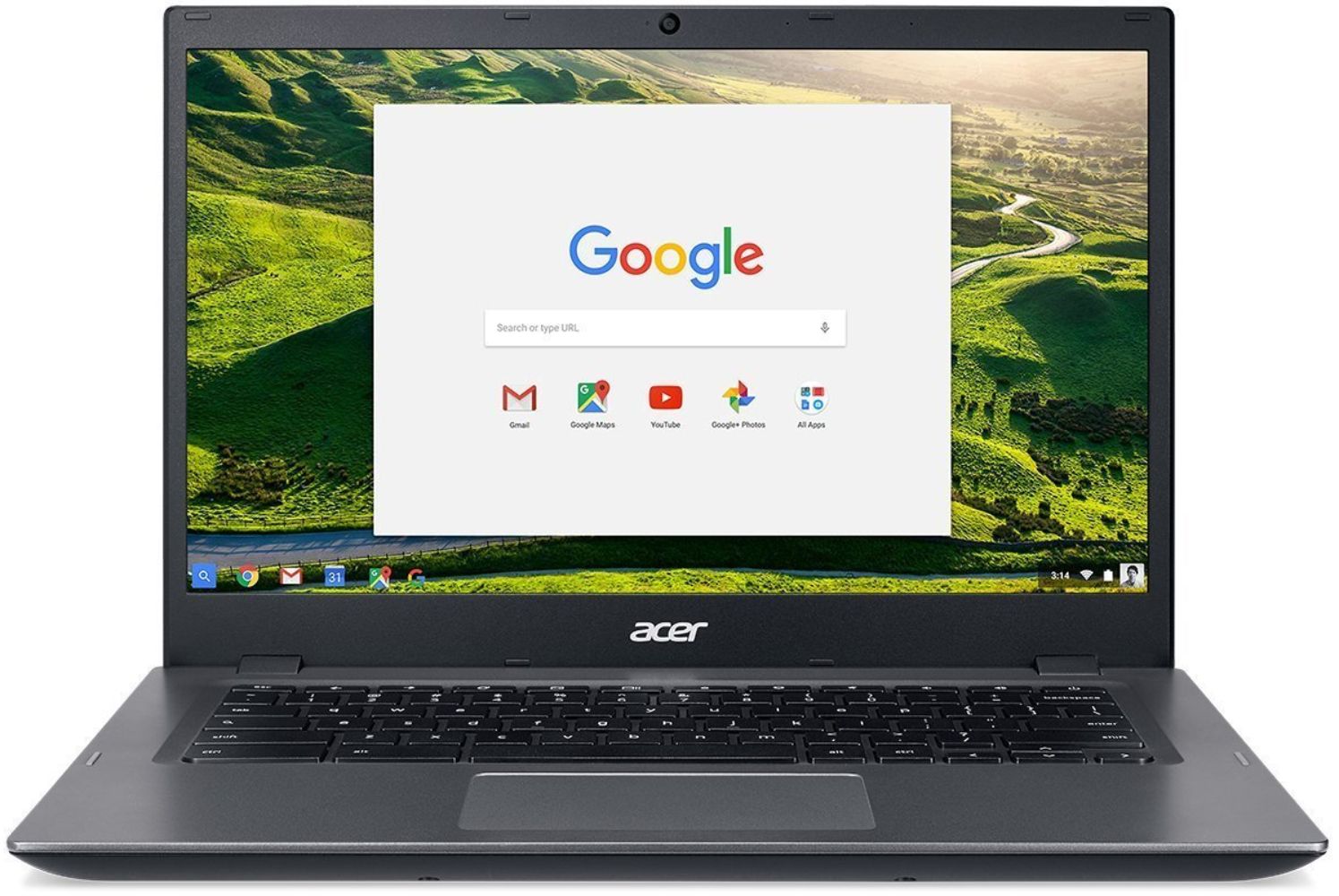 Acer Chromebook CP5-471-C0EX Laptop 14" - Black - Intel Core i3-6100U 2.3GHz - 4GB RAM - 16GB