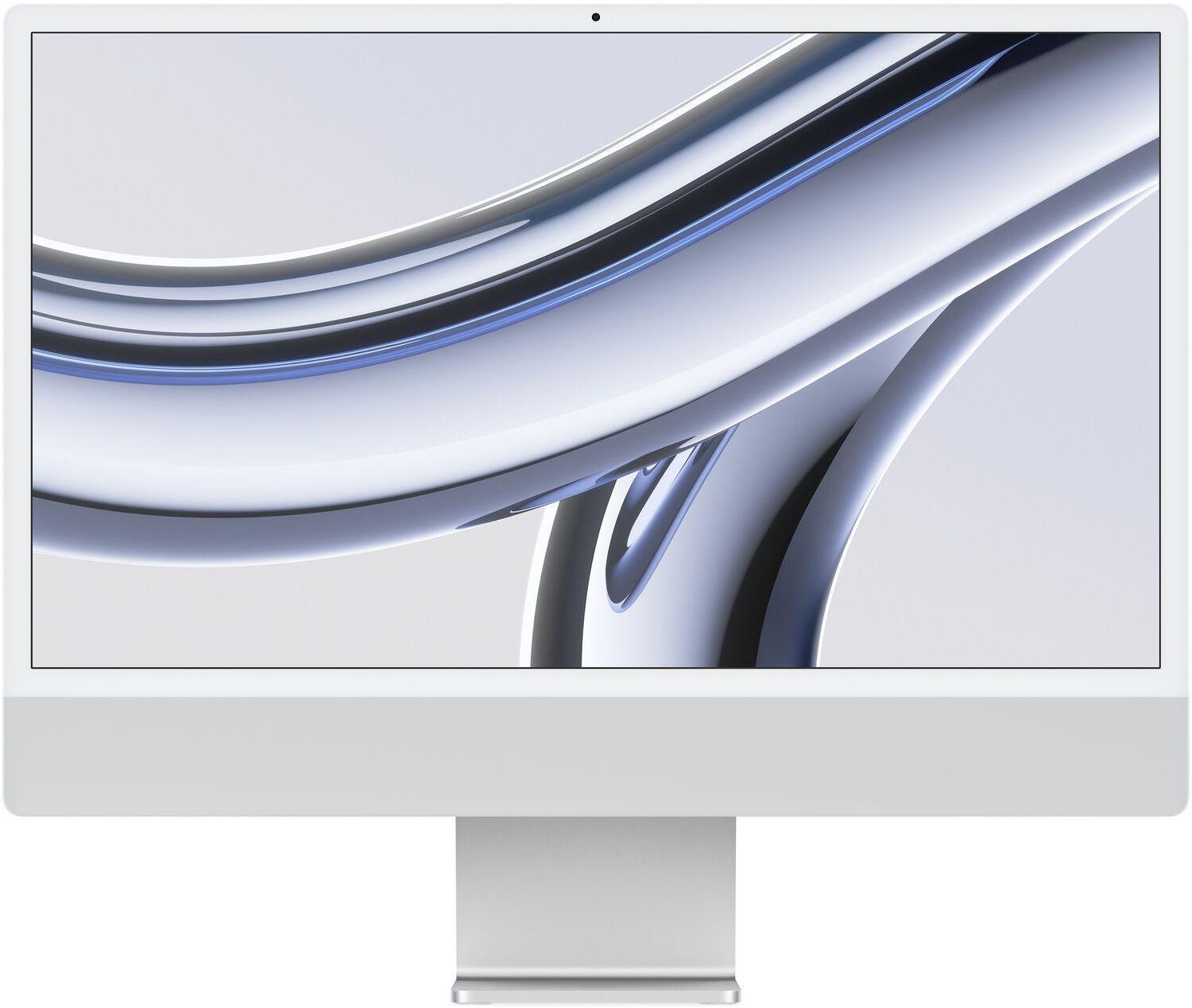 Apple iMac 2023 (Four ports) 24" - Apple M3 Chip: 8-Core CPU/10-Core GPU - 512GB - Silver - 8GB RAM - 24 Inch