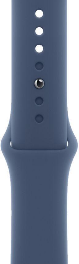 Apple Watch Series 10 (GPS) - 64GB - 42mm - Silver Aluminum Case with Denim Rubber Sport Band - One Size