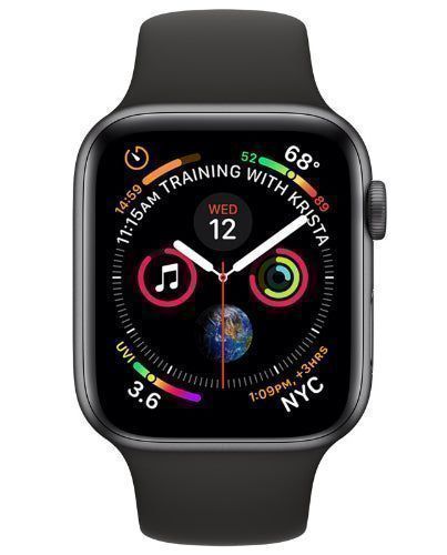 Apple Watch Series 4 (GPS) - 16GB - 40mm - Space Grey Aluminum Case with Black Rubber Sport Band