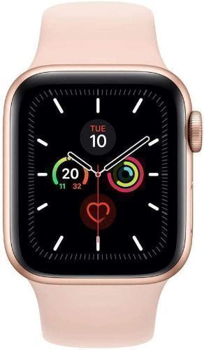 Apple Watch Series 5 (GPS) - 32GB - 40mm - Gold Aluminum Case with Pink Sand Rubber Sport Band