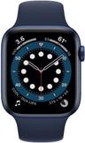 Apple Watch Series 6 (GPS) - 32GB - 40mm - Blue Aluminum Case with Deep Navy Rubber Sport Band