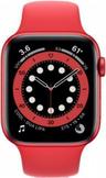 Apple Watch Series 6 (Cellular + GPS) - 32GB - 44mm - Red Aluminum Case with Red Rubber Sport Band