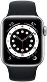 Apple Watch Series 6 (GPS) - 32GB - 40mm - Silver Aluminum Case with Black Rubber Sport Band