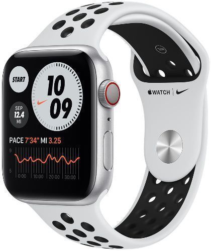 Apple Watch Series 6 (GPS) - 32GB - 40mm - Silver Nike (Aluminum) Case with Pure Platinum/Black Rubber Nike Sport Band