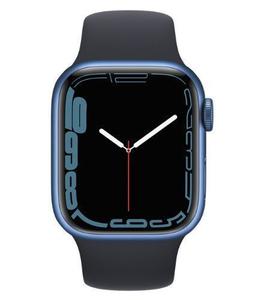 Apple Watch Series 7 (GPS) - 32GB - 41mm - Blue - Midnight Aluminum Case with Abyss Blue with Midnight Rubber Sport Band