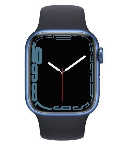Apple Watch Series 7 (GPS) - 32GB - 41mm - Blue - Midnight Aluminum Case with Abyss Blue with Midnight Rubber Sport Band