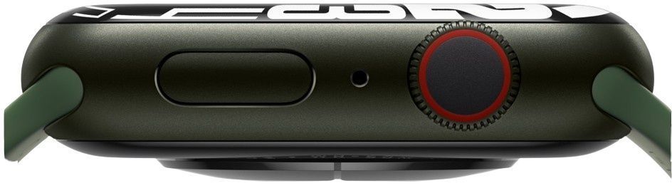 Apple Watch Series 7 (Cellular + GPS) - 32GB - 41mm - Green Aluminum Case with Clover Rubber Sport Band