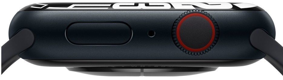 Apple Watch Series 7 (Cellular + GPS) - 32GB - 41mm - Midnight Aluminum Case with Midnight Rubber Sport Band