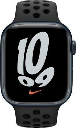 Apple Watch Series 7 (GPS) - 32GB - 41mm - Midnight Nike (Aluminum) Case with Anthracite/Black Rubber Nike Sport Band