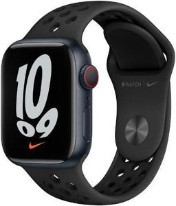 Apple Watch Series 7 (GPS) - 32GB - 41mm - Midnight Nike (Aluminum) Case with Anthracite/Black Rubber Nike Sport Band