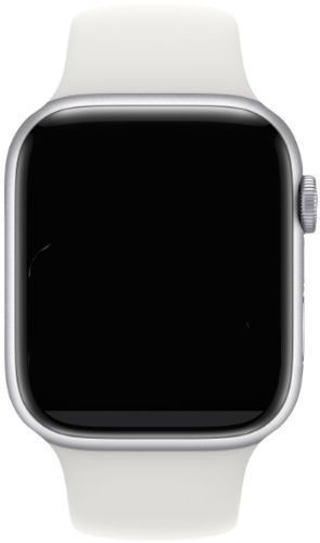 Apple Watch Series 7 (Cellular + GPS) - 32GB - 41mm - Silver Stainless Steel Case with White Rubber Sport Band
