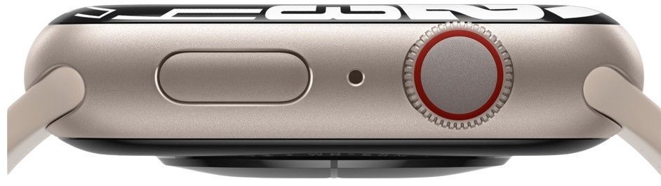 Apple Watch Series 7 (GPS) - 32GB - 41mm - Starlight Aluminum Case with Starlight Rubber Sport Band