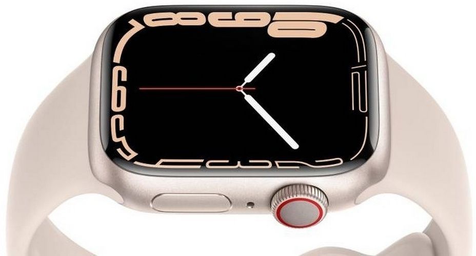 Apple Watch Series 7 (GPS) - 32GB - 41mm - Starlight Aluminum Case with Starlight Rubber Sport Band