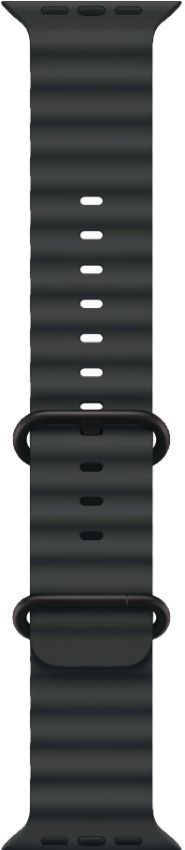 Apple Watch Ultra 2 (Cellular + GPS) - 64GB - 49mm - Black Titanium Case with Black Rubber Ocean Band - One Size