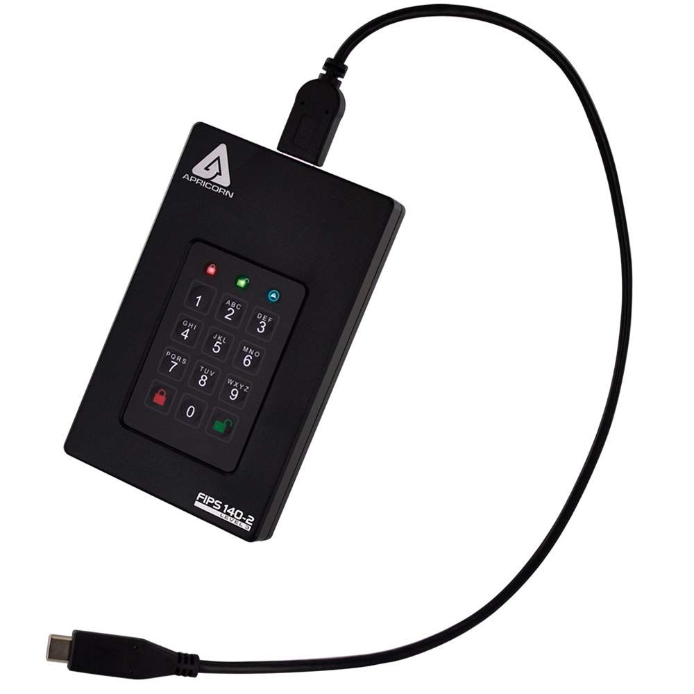 Apricorn Aegis Fortress 2TB External Hard Drive