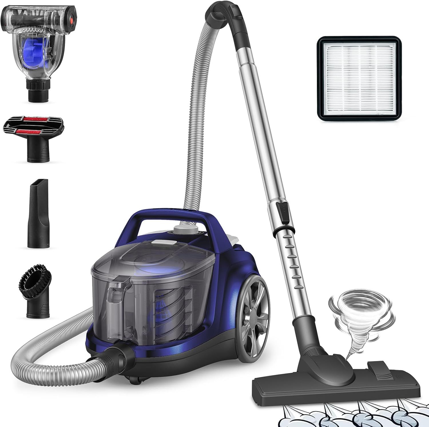 Aspiron 1200W Canister Vacuum Cleaner AS-CA006
