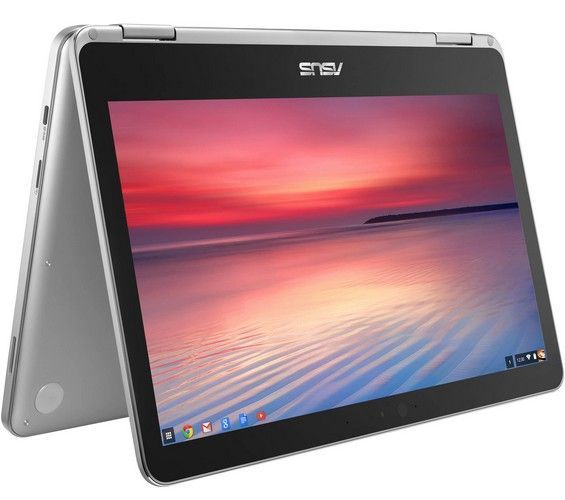 Asus Chromebook Flip C302A Laptop 12.5" - Silver - Intel Core m3-6Y30 2.2GHz - 4GB RAM - 64GB