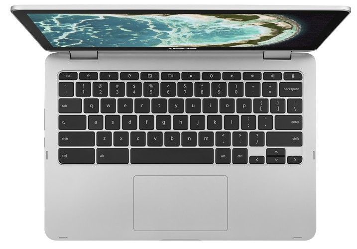 Asus Chromebook Flip C302A Laptop 12.5" - Silver - Intel Core m3-6Y30 2.2GHz - 4GB RAM - 64GB