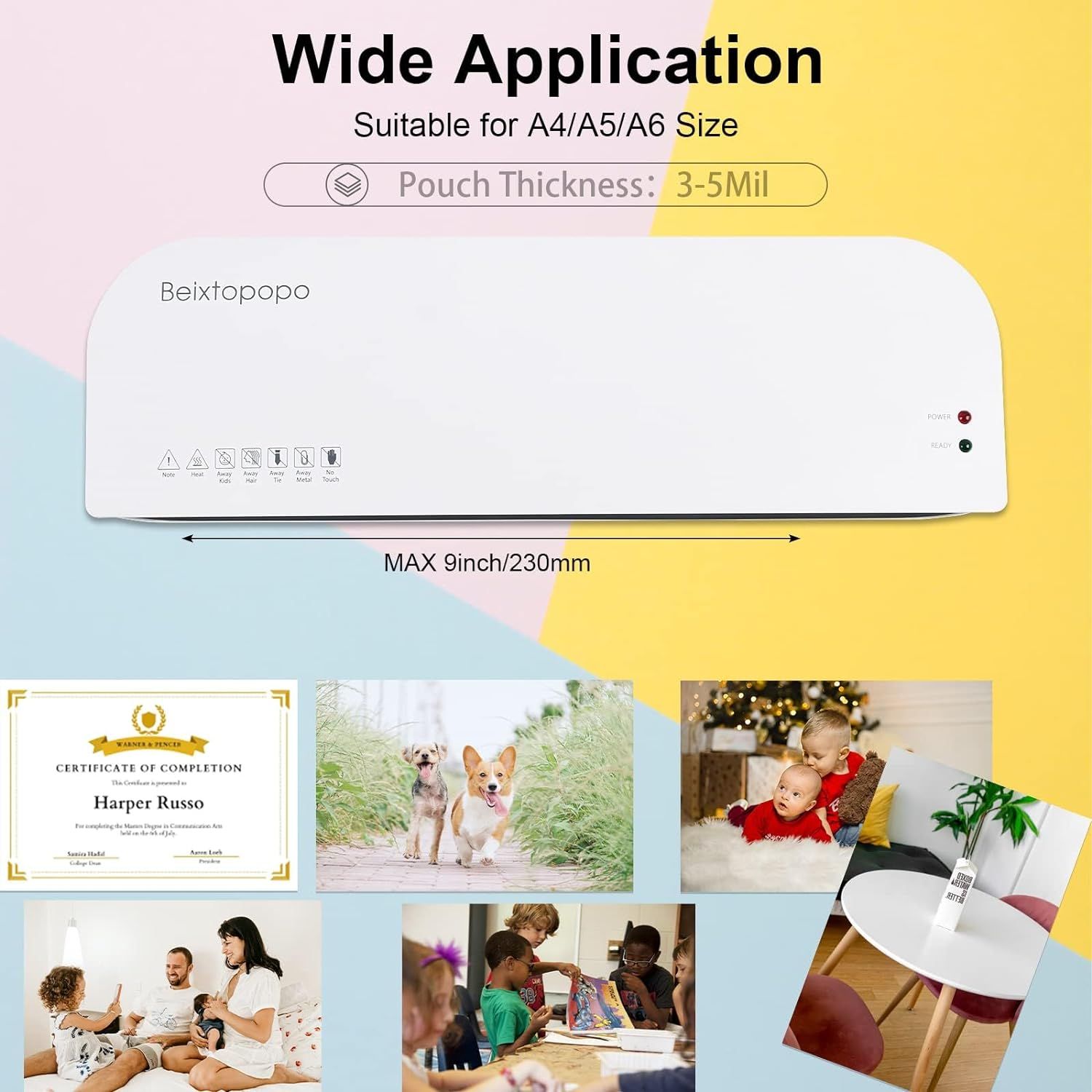 Beixtopopo A4 Laminator 9" Inch Machine SL299