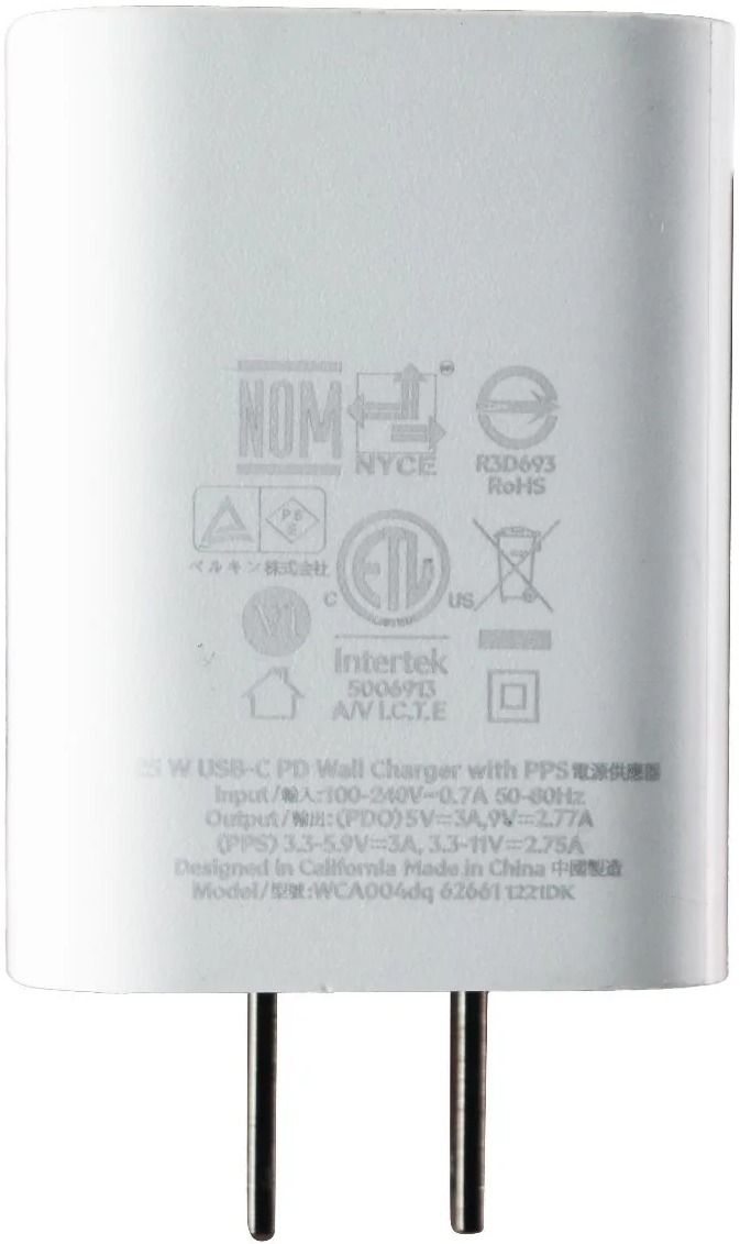 Belkin 25W USB-C PD Wall Charger