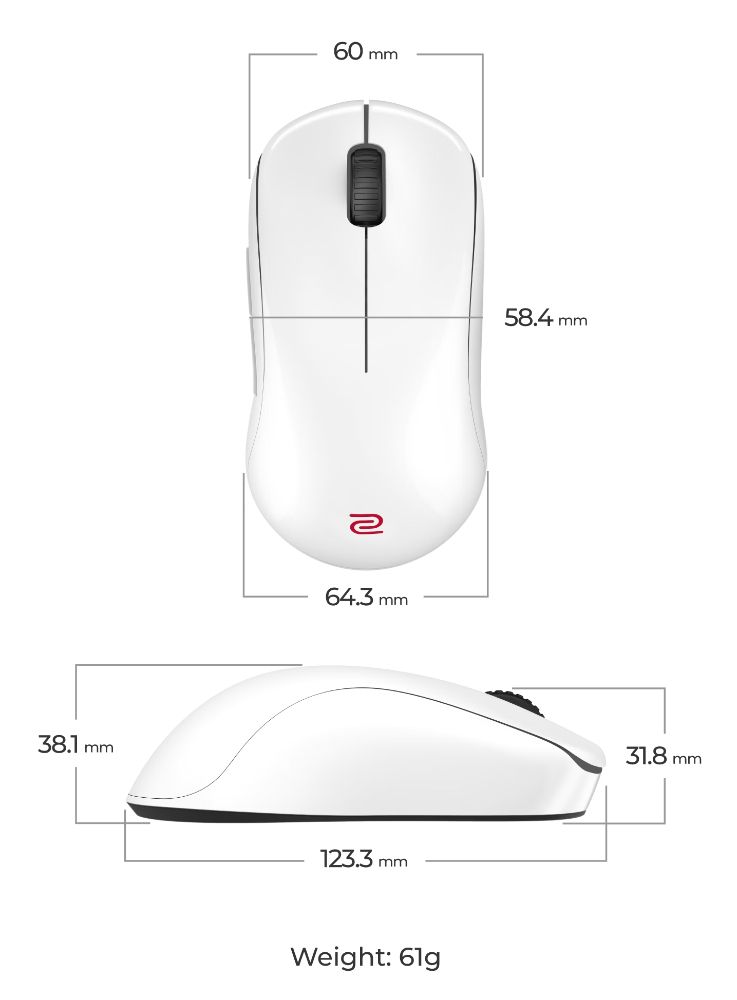 BenQ Zowie U2-DW 4K Wireless Mouse for Esports