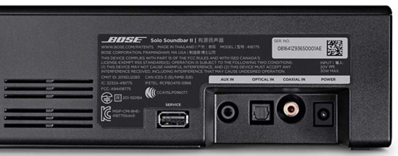 Bose Solo Soundbar Series II