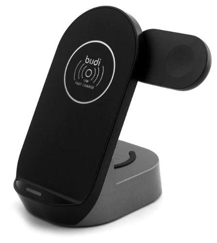 Budi 3 in 1 15W Wireless Charging Stand