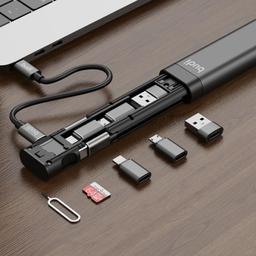 9-in-1 Multi-functional Cable Stick (DC516B) - Black - Brand New