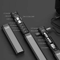 9-in-1 Multi-functional Cable Stick (DC516B) - Black - Brand New