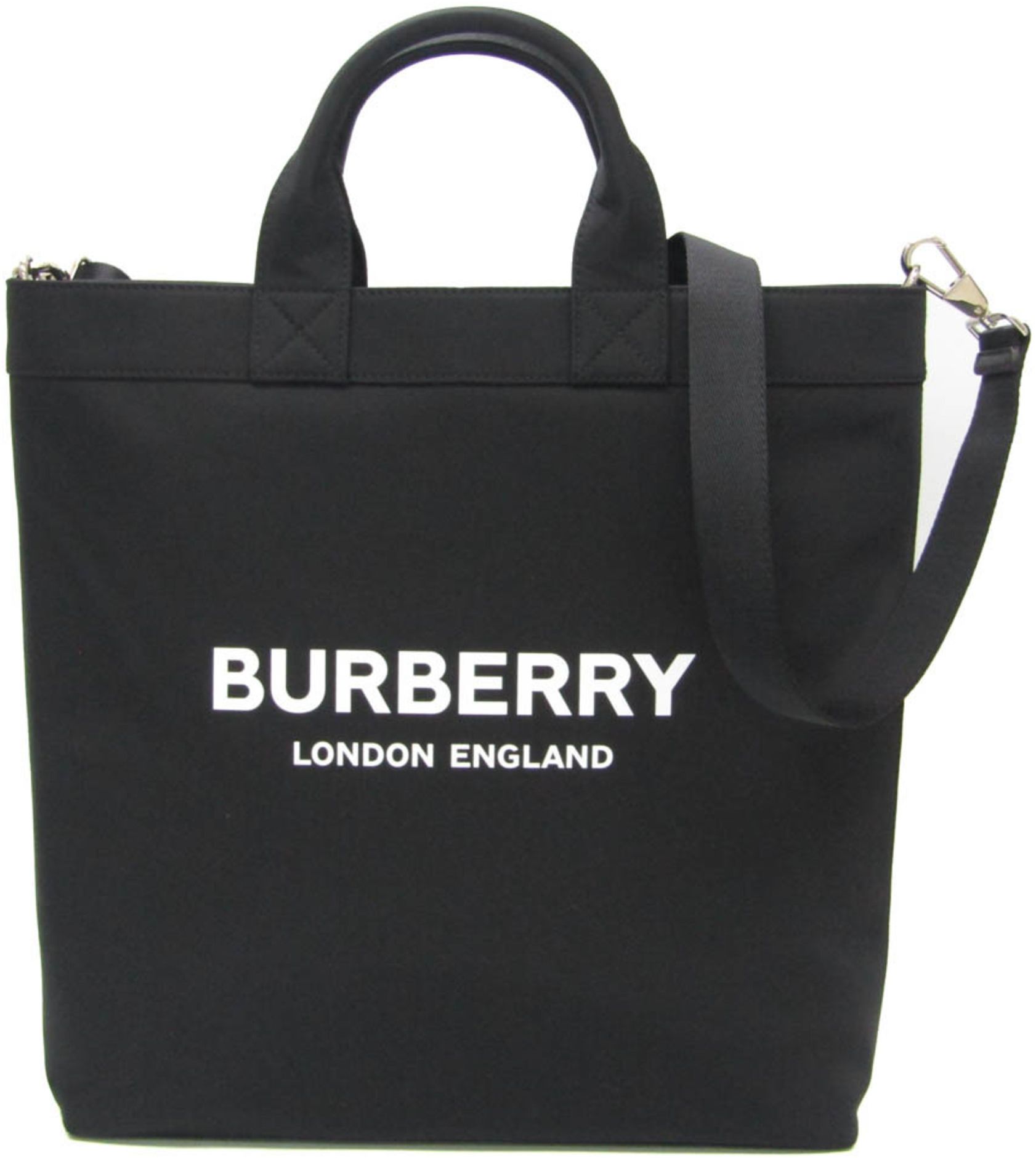 Burberry Leather Nylon Handbag Shoulder Bag