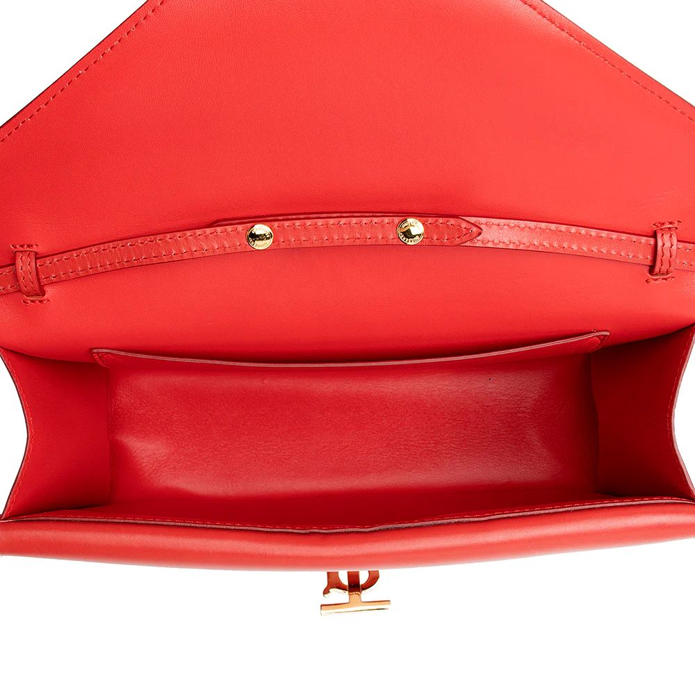 Burberry Leather TB Envelope Chain Shoulder Bag