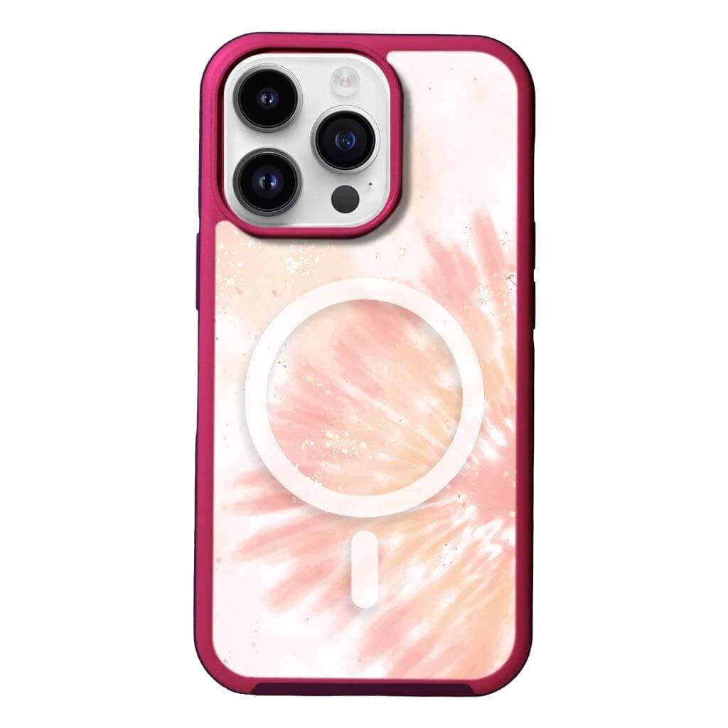 Caseco MagSafe iPhone 14 Pro Max Orange Tie Dye Case