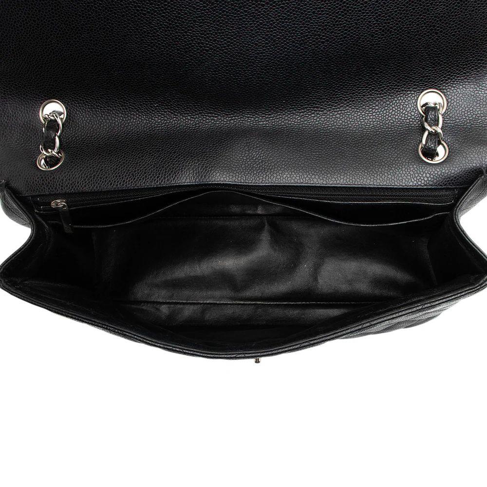 Refurbished Chanel Caviar Leather Classic Maxi Single Flap Bag - Reebelo United Kingdom