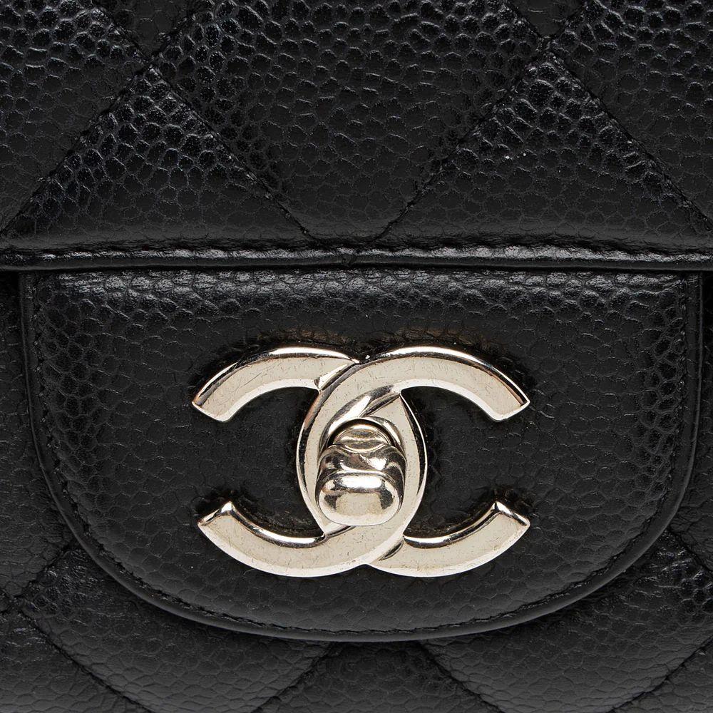 Refurbished Chanel Caviar Leather Classic Maxi Single Flap Bag - Reebelo United Kingdom