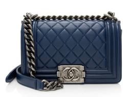 Refurbished Chanel Lambskin Small Boy Bag - Reebelo United Kingdom