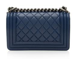 Refurbished Chanel Lambskin Small Boy Bag - Reebelo United Kingdom