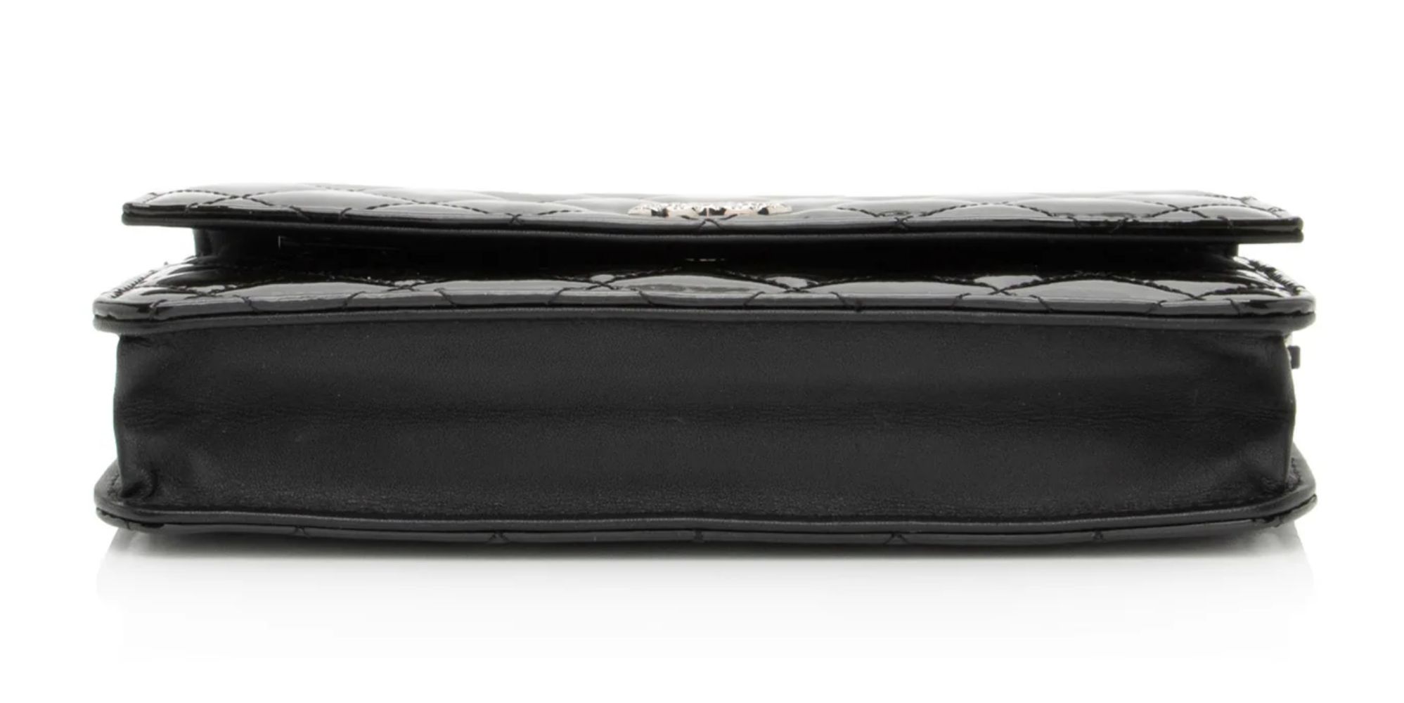 Chanel Patent Leather Classic Wallet on Chain