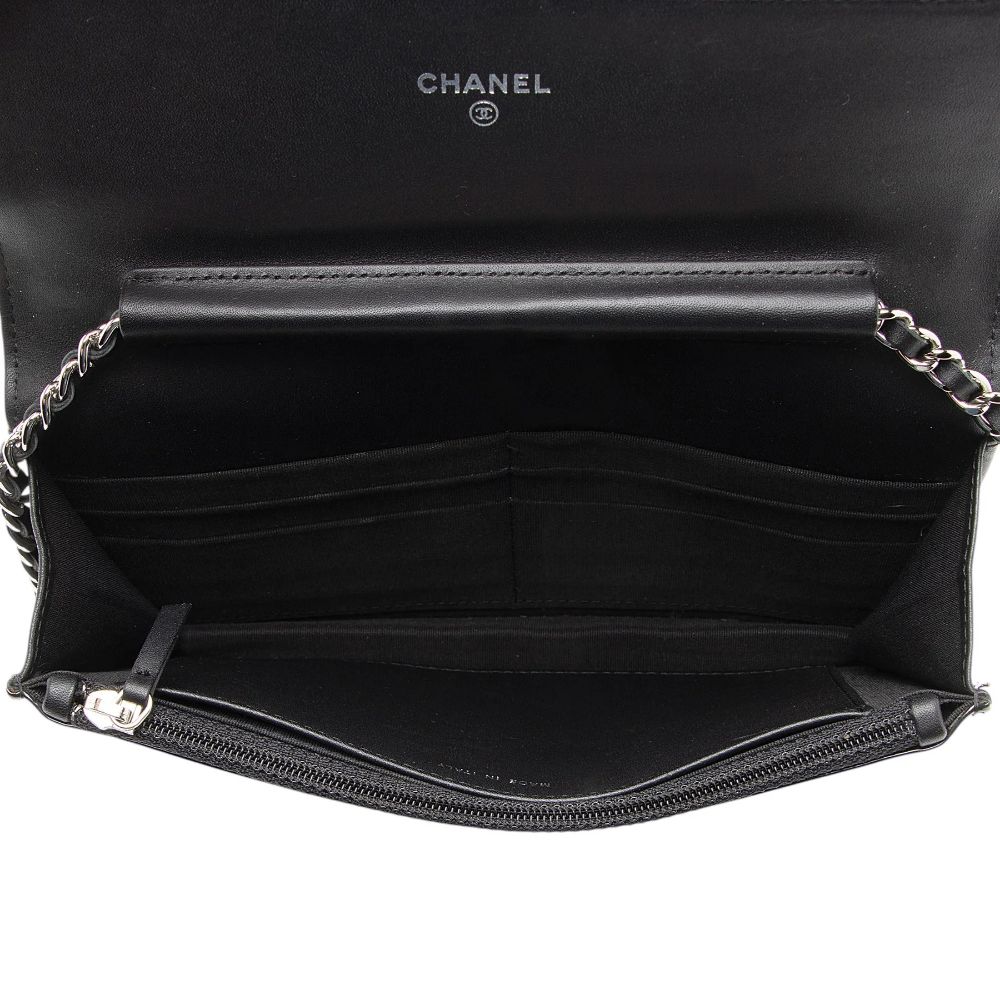 Chanel Patent Leather Classic Wallet on Chain