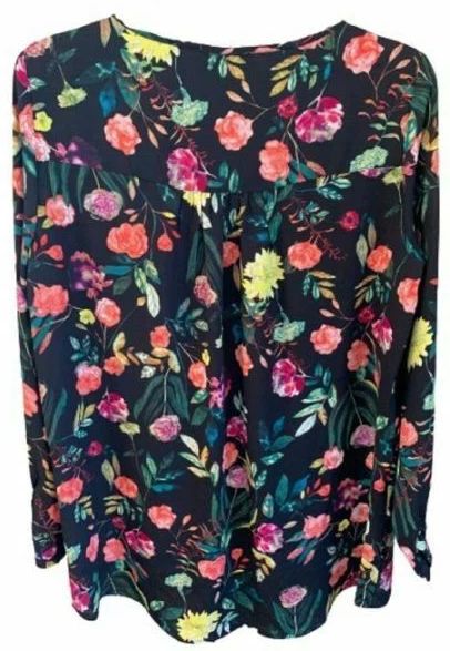 Chelsea & Theodore Women's Top Multi Painterly Floral