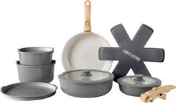 Country Kitchen Cookware Set with Removable Handle