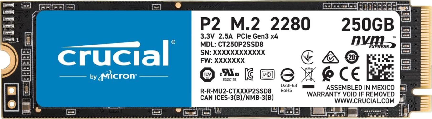 Crucial P2 NVMe SSD