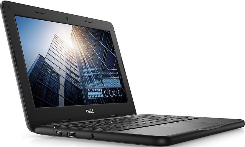 Dell Chromebook 11 3100 Laptop 11.6" - Black - Intel Celeron N4020 1.1GHz - 4GB RAM - 16GB