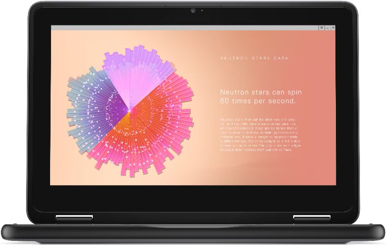 Dell Chromebook 11 3110 2-in-1 Laptop 11.6" - Black - Intel Celeron N5100 1.1GHz - 4GB RAM - 32GB