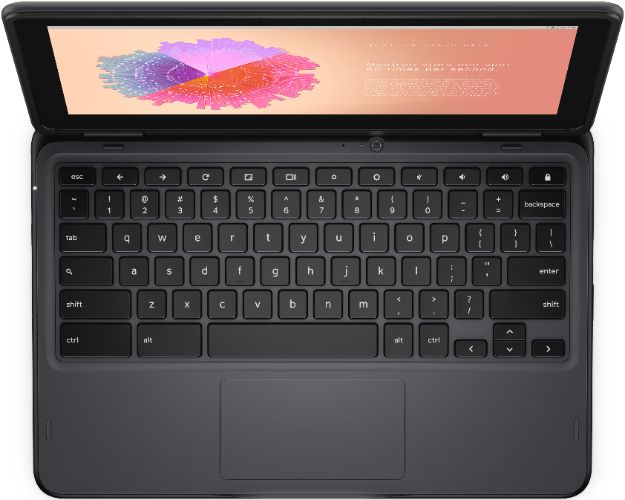 Dell Chromebook 11 3110 2-in-1 Laptop 11.6" - Black - Intel Celeron N5100 1.1GHz - 4GB RAM - 32GB